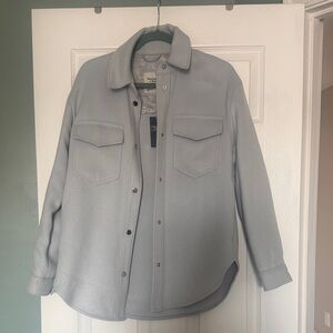 Abercrombie & Fitch Light Blue ish Gray Shirt Jacket